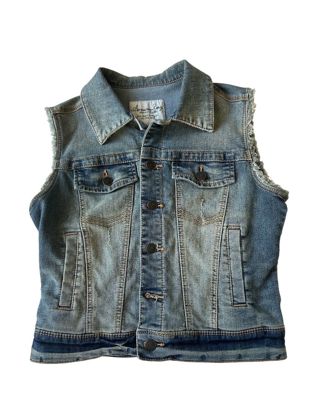 American Rag Cie Distressed denim Vest